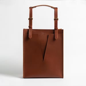 Hand Made Leather Tote Bag for Women, Black Soft Leather Tote with Zipper, Laptop Top Handle Bag