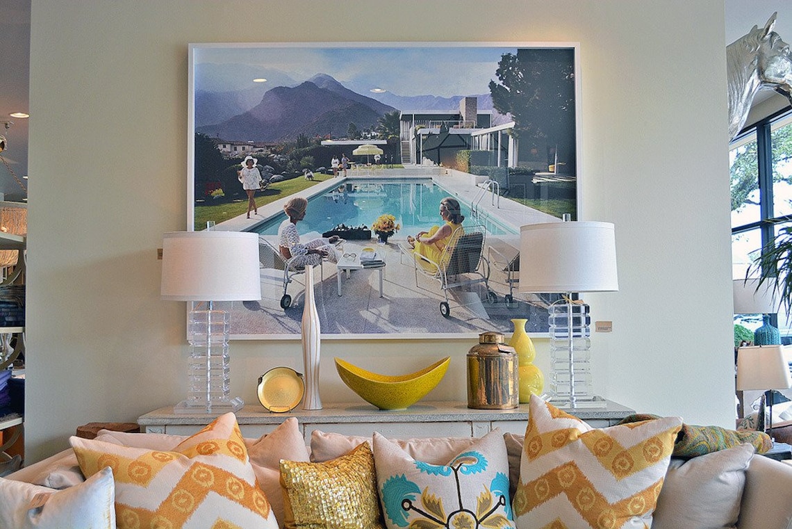 Framed Original Slim Aarons Poolside Gossip Photographic Print Etsy