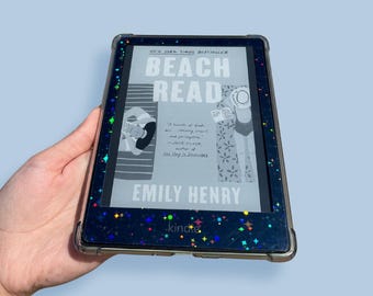 Holographic Stars E-Reader Skin, Removable Kindle Paperwhite, adhesive skin holographic kindle decal, holographic kindle basic, kindle oasis