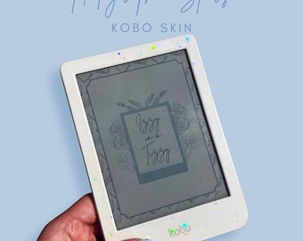 Holographic Kobo Skin- Clear Holographic Kobo Clara Decal, Kobo Libra Colour Skin