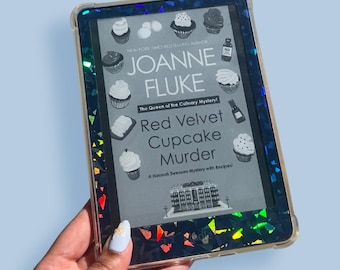 Chunky Holographic E-Reader Skin, Kindle Paperwhite removable adhesive skin holographic kindle decal, sparkly kindle decal, kindle basic