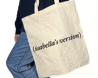 Custom Taylor's Version tote bag, swiftie tote bag, taylor inspired bag, lightweight tote, swiftie inspired gift idea, Christmas swiftie