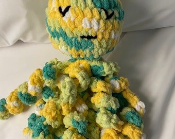 Made to Order Handmade crochet Sleepy Time Octopus lovey Plushie / Plushy, baby shower gift, infant gift, made to order, toddler gift,