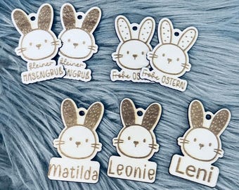 Etiquetas de regalo personalizadas con nombres