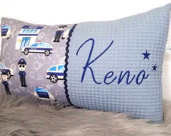 Almohada Infantil de Policía con Nombre, Regalos para Niños y Recién Nacidos