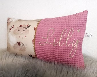 Cojines de nacimiento nube para decoración en la habitación infantil, regalos personalizados para nacimiento y bautizo