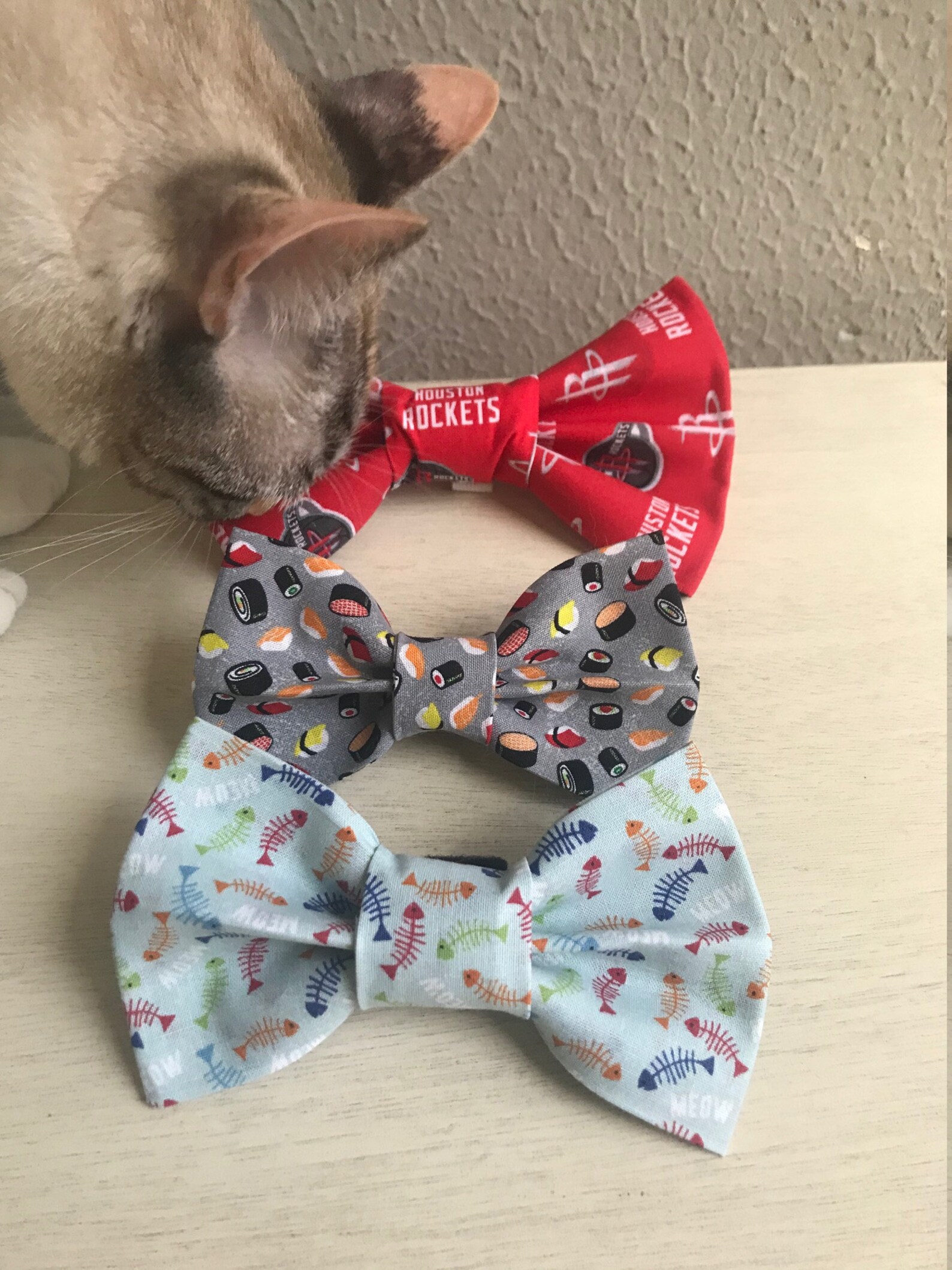 Velcro Bow Tie Cat Dog / Collar Bow Tie / Pet Bow Tie / Cat Etsy