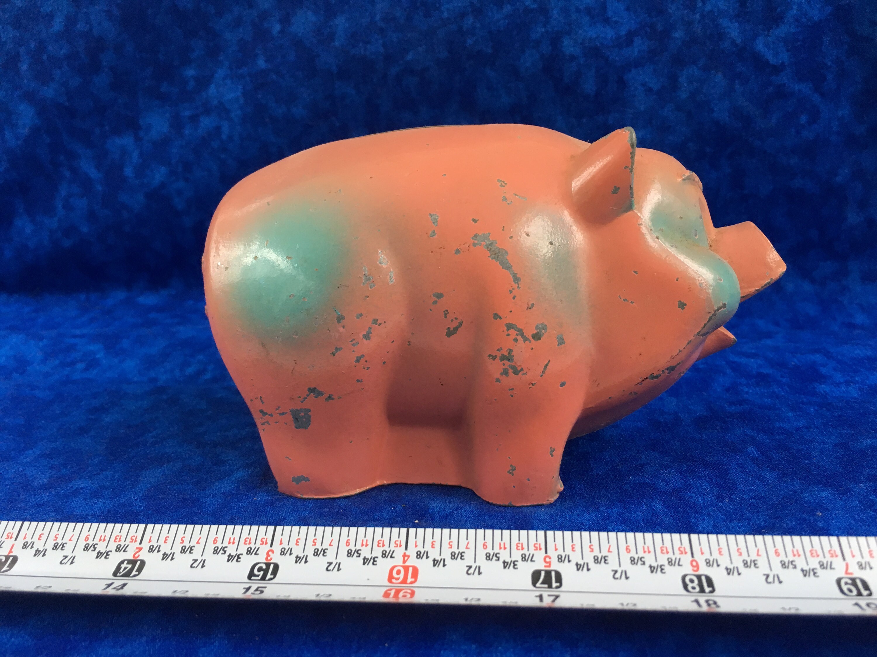 Vintage Pot Metal Pink & Blue Piggy Bank Etsy Singapore