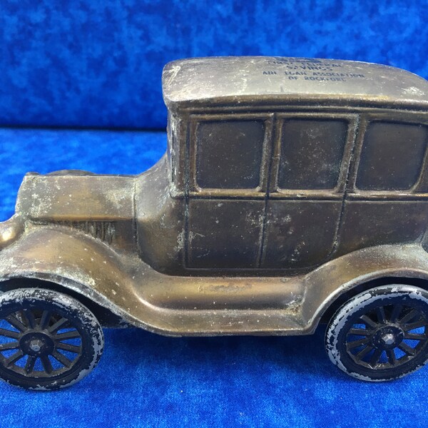 Brass Car Bank Etsy