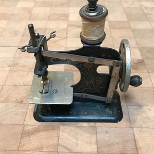 Miniature Sewing Machine I Miniature Sewing Supplies I Miniature  Unassembled Sewing Machine I Miniature Tailor I 1:12 Scale Doll Accessories  