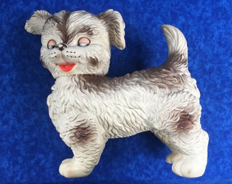 Vintage Gummi geformter Spielzeughund