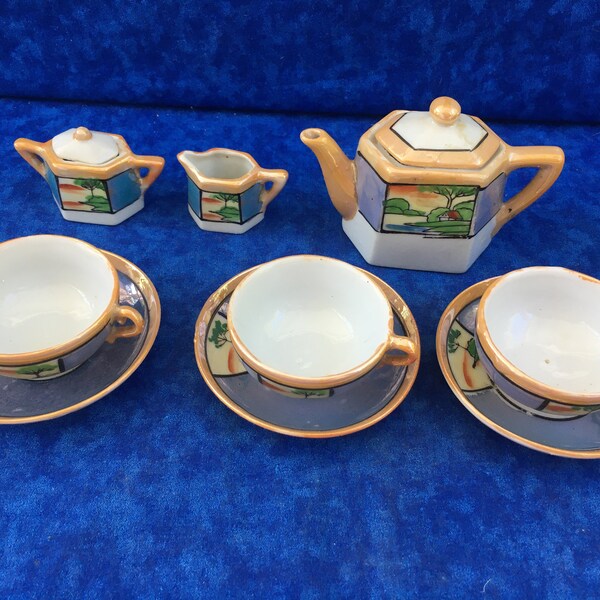Vintage Childrens Tea Set Made in Japan Etsy