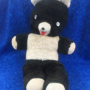 Vintage Bear, Black and White - No Label
