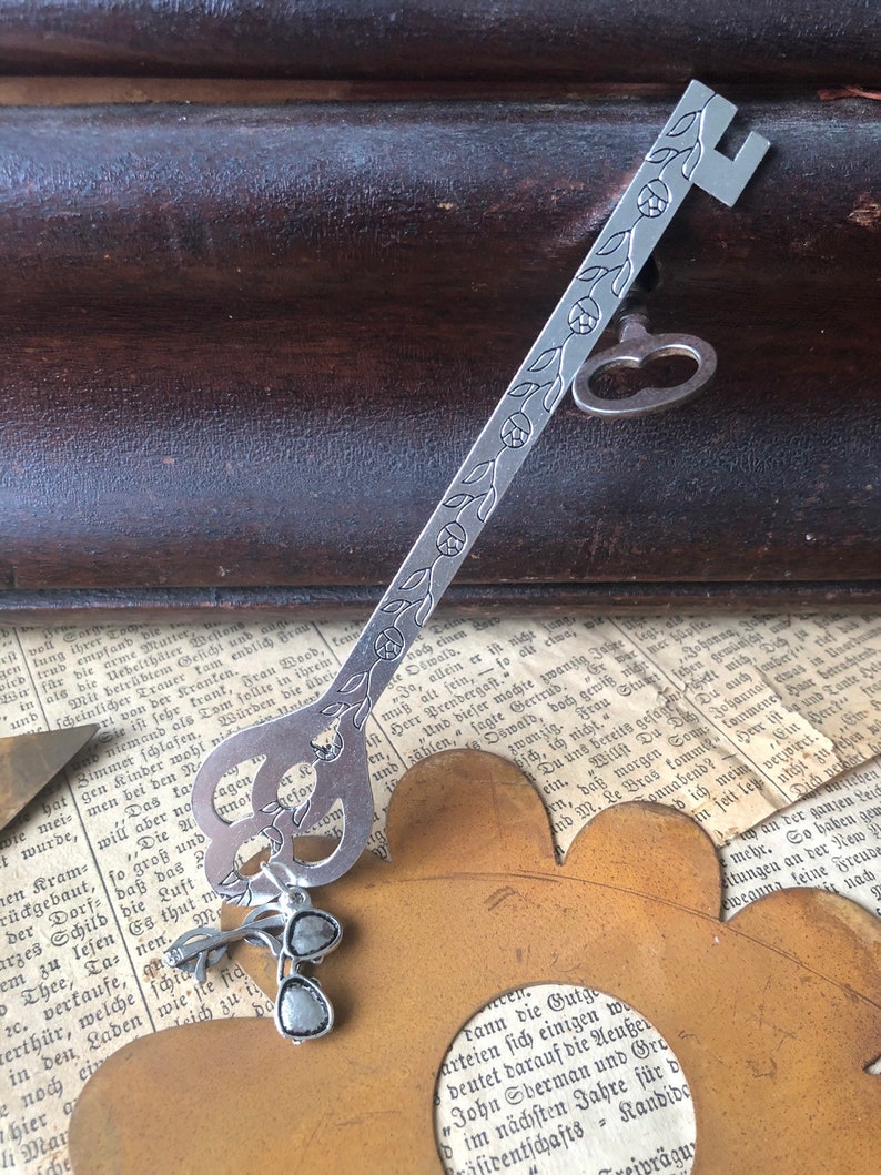 Silver key pd ruler with glasses & sunglasses | Etsy