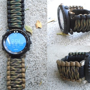 Paracord 550 Suunto Core alpha, essential Adjustable Replacement Watchband
