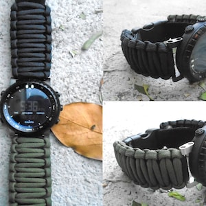 Paracord 550 Suunto Core alpha, essential Adjustable Replacement Watchband