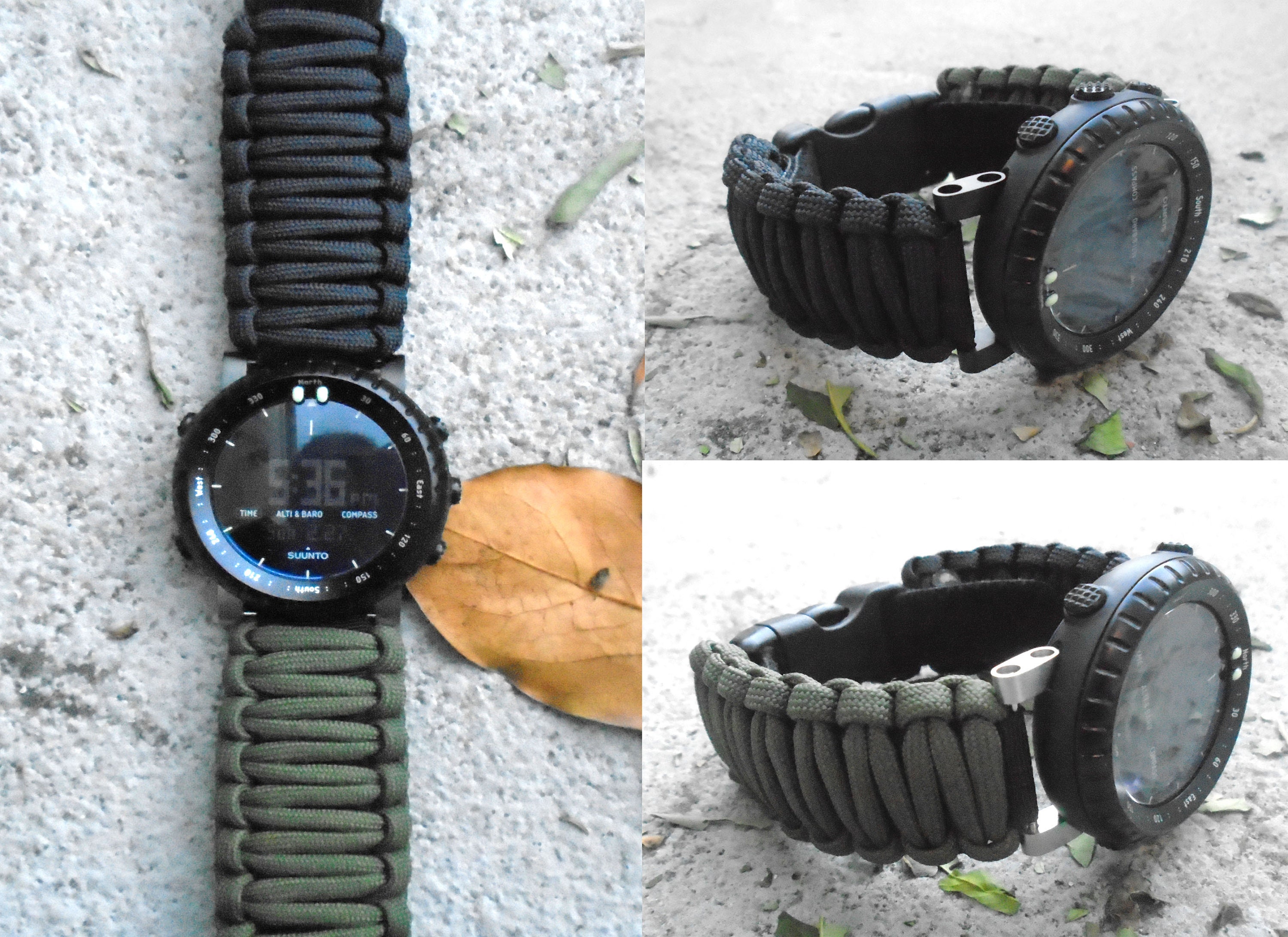 Paracord 550 Suunto Core Alpha, Essential Adjustable Replacement Watchband  -  Norway