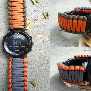 Paracord 550 Suunto Core alpha, essential Adjustable Replacement Watchband