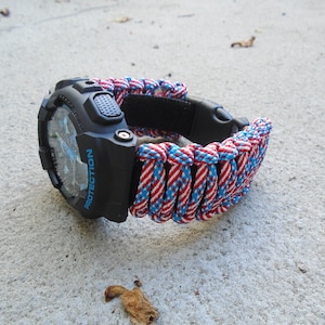 Paracord 550 Casio G-Shock Adjustable Replacement Watchband w Detachable Strap