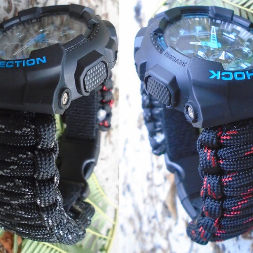Paracord 550 Casio Gshock Adjustable Replacement Watchband W Etsy