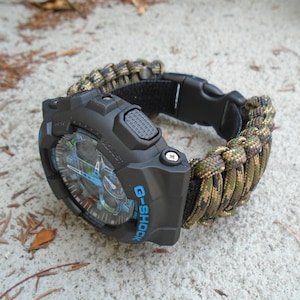 Paracord 550 Casio G-Shock Adjustable Replacement Watchband w Detachable Strap