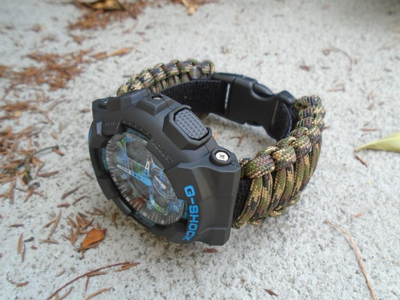 Paracord 550 CASIO G-Shock Adjustable *Detachable strap