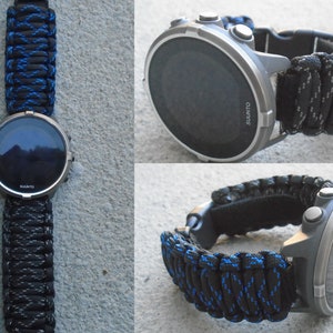 Paracord 550 Suunto 9, 7, 5 Peak, 3, D5, Elementum, Spartan Sport, Traverse alpha Adjustable Replacement Watchband