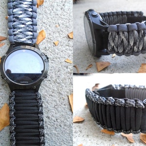 Garmin Fenix 5 5S plus, 6 6S pro, 7 7S/ Marq/ Instinct/ Quatix 5, 6/ Vivoactive 4/ Vivomove Replacement Watchband w Detachable Strap