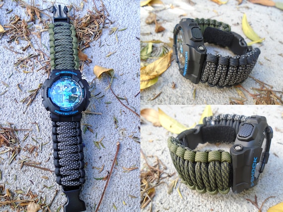 Paracord 550 Casio G-shock Adjustable Replacement Watchband W Detachable  Strap 