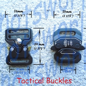 Tactical Buckle, Metal & Plastic Paracord clips for Paracord Bracelets/Dog/Pet Collar Side Release