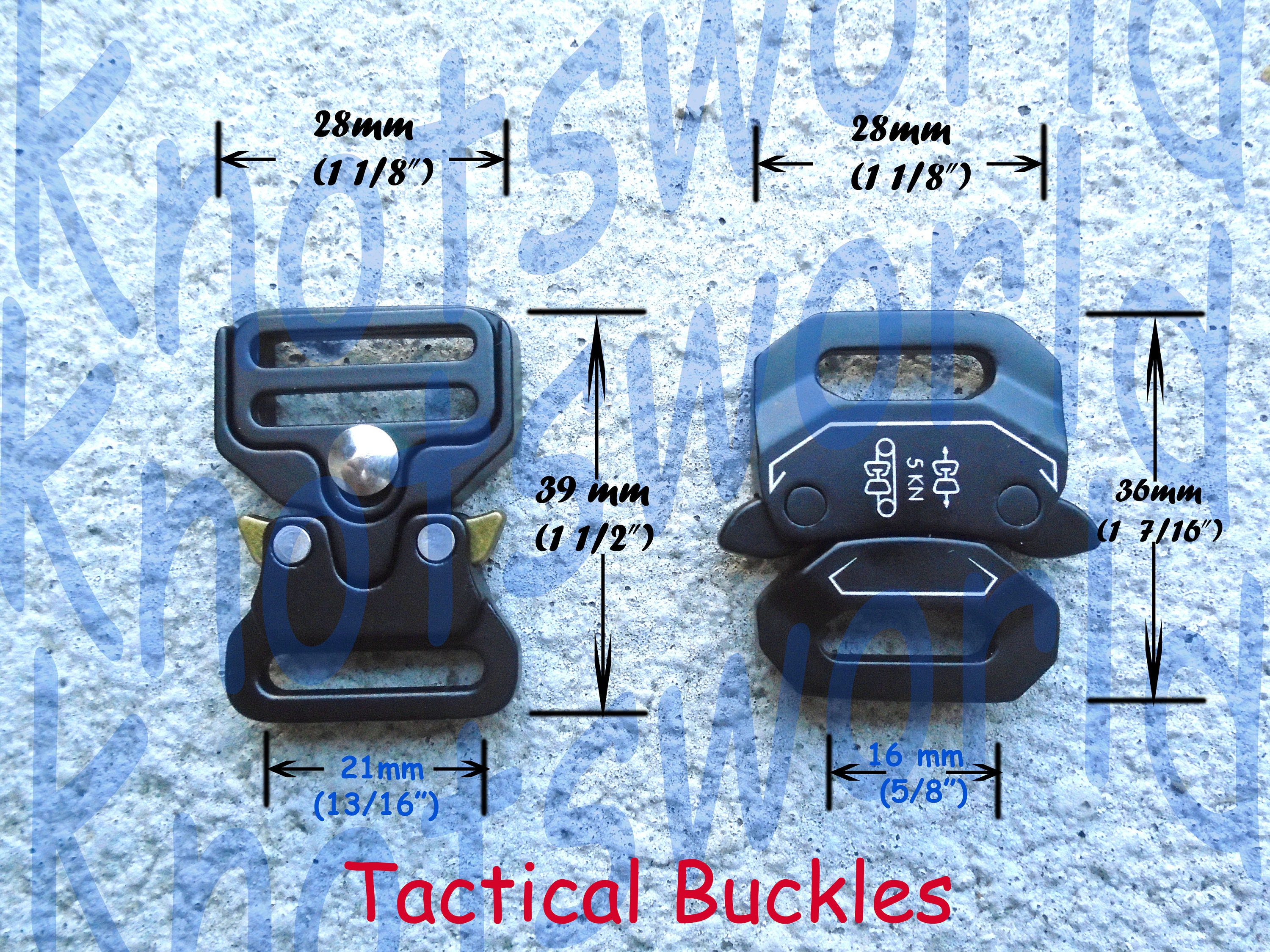 Paracord Bracelet Buckles 2 Pack Metal Side Quick Release Tactical Belt  Buckle DIY Necklace Bag Accessories TXZWJZ (Black 5/8in (16mm)) Black 5/8in  (16mm)
