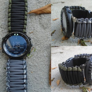 Paracord 550 Suunto Core alpha, essential Adjustable Replacement Watchband