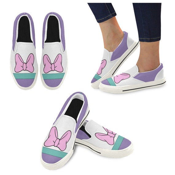 Daisy Duck Inspired Slip on Canvas Shoes for Women | Etsy