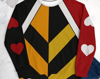 Queen of Hearts Alice in Wonderland inspired Unisex Sweatshirt