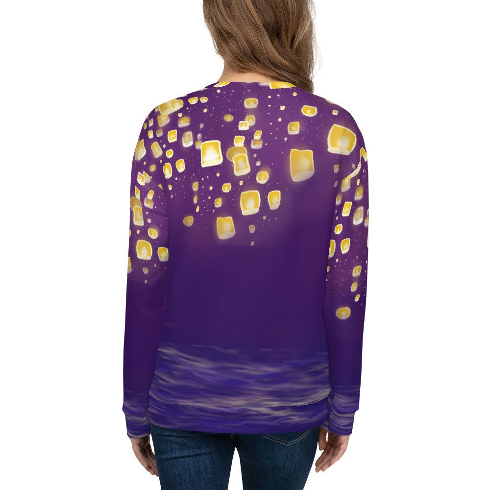 Tangled Rapunzel Sweater Floating Lights Unisex Sweatshirt | Etsy