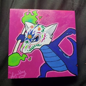 Sugar Skull Alolan Marowak Painting