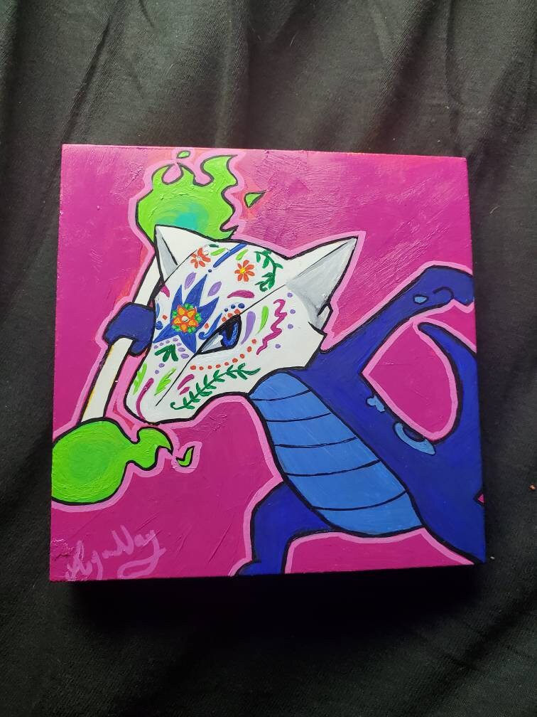 Sugar Skull Alolan Marowak Painting