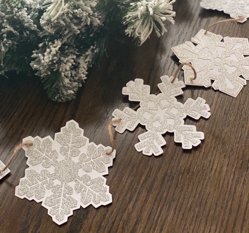 Snowflake Banner Winter Garland Winter Banner Snowflake Garland