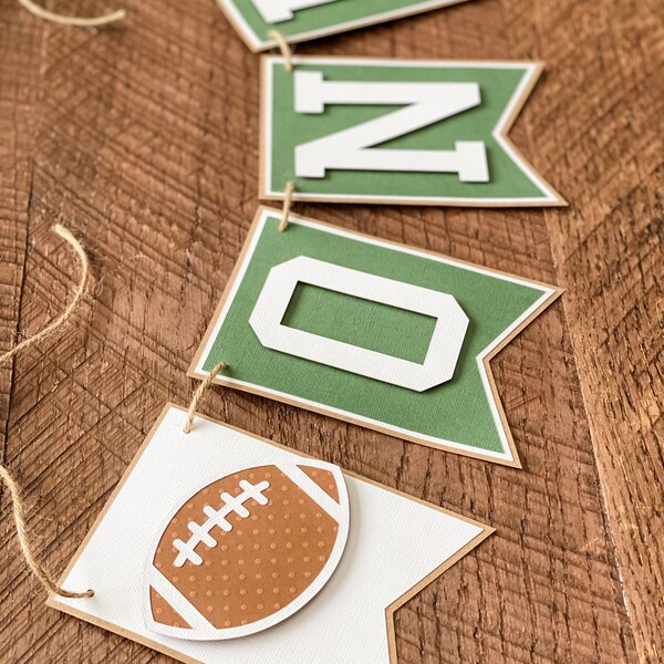 Football Banner, Football ONE Banner, ONE Banner, First Birthday Banner