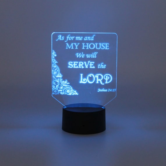 Household Serve The Lord {Night Light} Household Serve The Lord {Night Light}