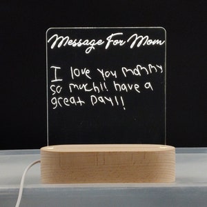 Message for Mom Light Hand Written Gift Custom Gift to Mom Mother's Day Gift Personalized Gift For Mom Sentimental Gift Ideas image 1