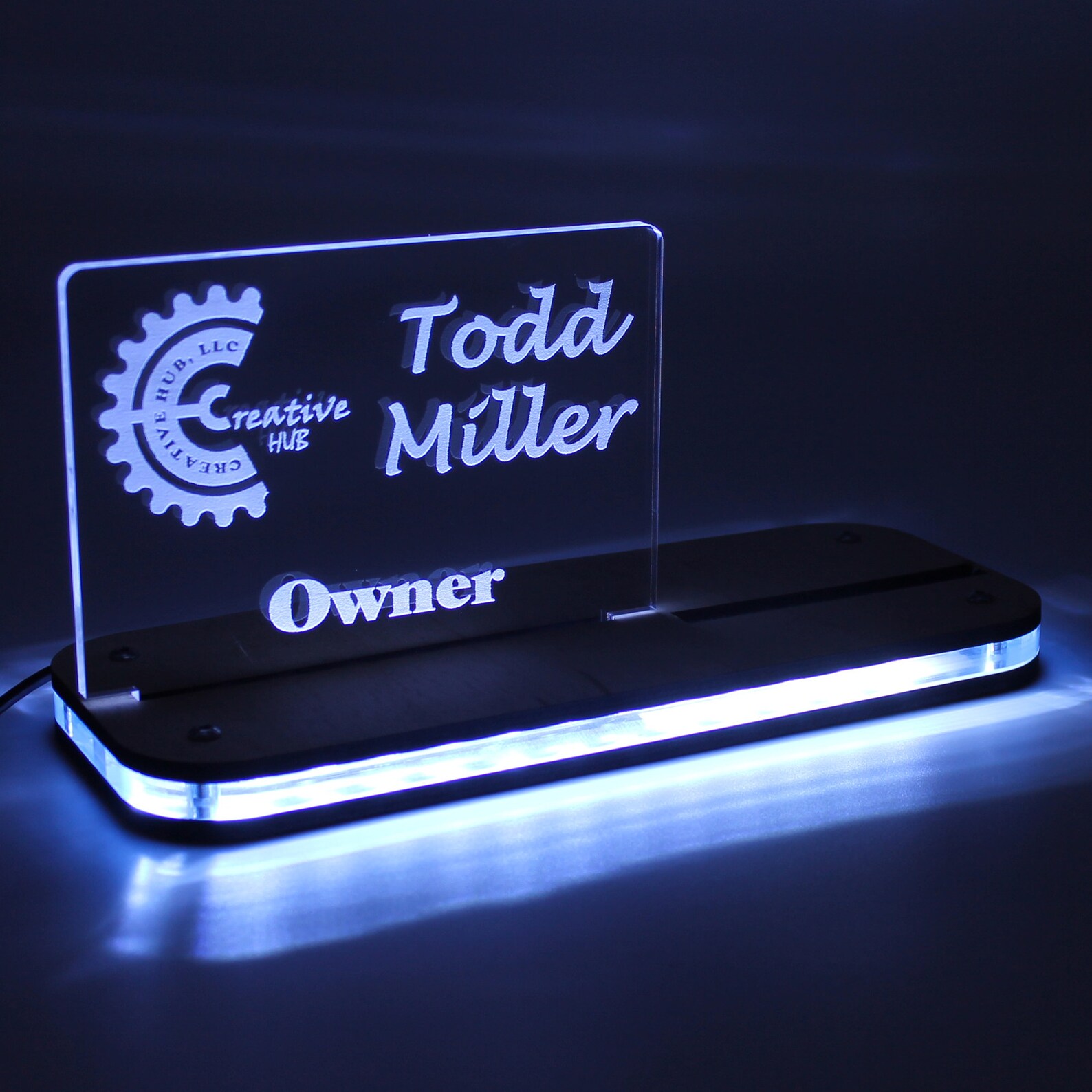 Business Card Display Business Card Holder Desk Light Etsy India