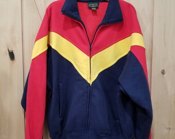 red blue and yellow jacket