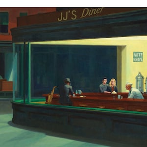 Parks and Rec Nighthawks Art Print