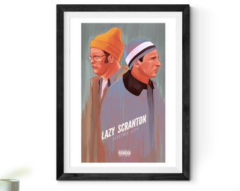 Lazy Scranton Office Art Print