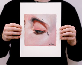 Tattooed Eye, Side Profile Painting