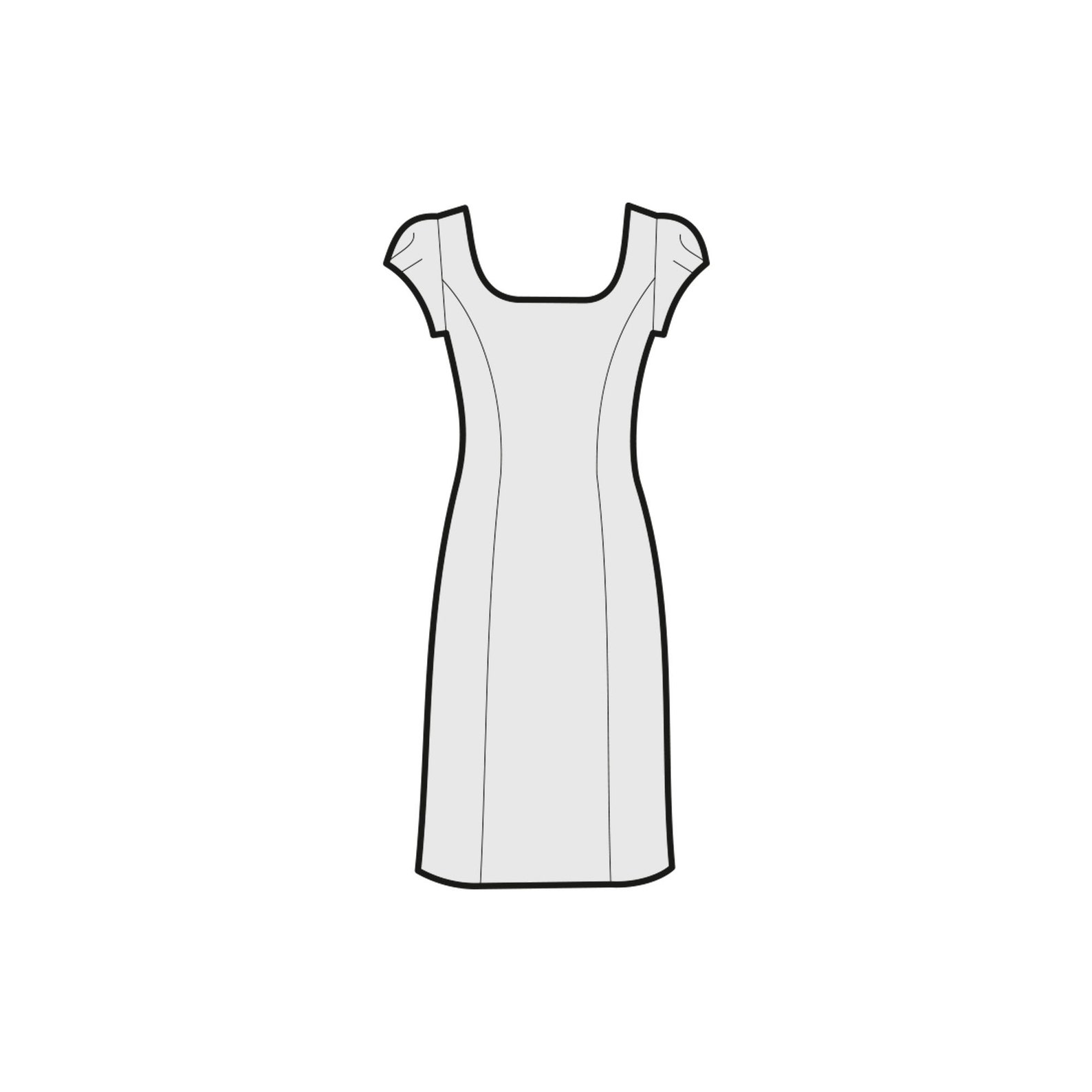 Sheath dress sewing pattern pdf-elegant dress-Sizes | Etsy