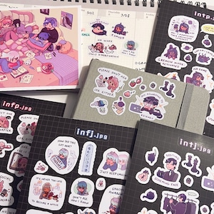 MBTI Sticker sheet (Intj, Infp, Intp, Infj)