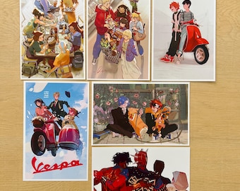 Comfy Anime Prints (DunMeshi, Haikyuu, Sk8, Spiderverse, etc)