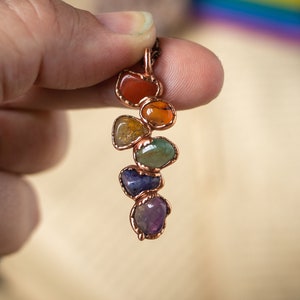 Rainbow Crystal Pride Flag Necklace - LGBTQIA+ - Gender - Identity - Nonbinary - Nonconformist - Queer - Gay - LGBTQ - Lesbian - Trans - Ace